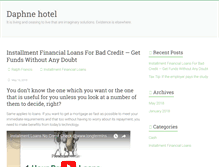 Tablet Screenshot of daphne-hotel.com